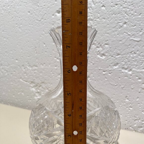 Antique American Rock Crystal Brilliant Cut Glass Vase - Picture 7 of 9